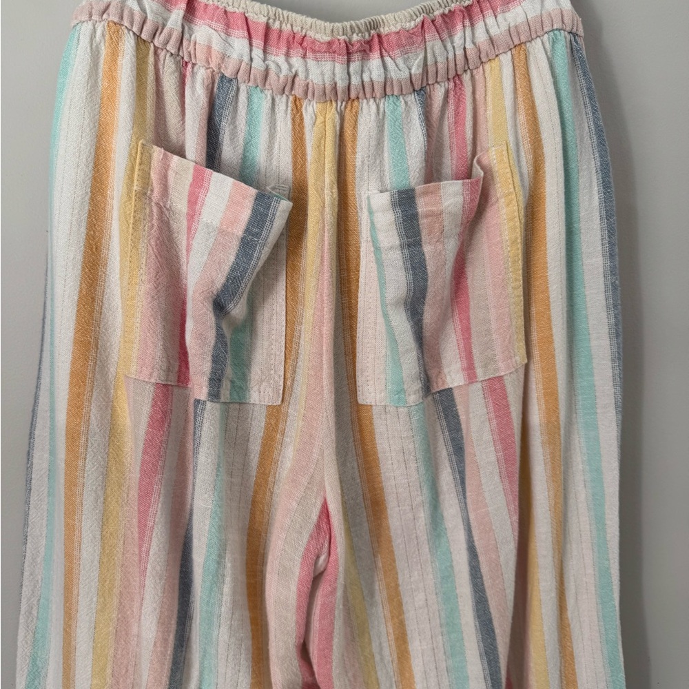 LOFT Outlet - Linen Blend Wide Leg Cropped Pant - S - Picture 5 of 6